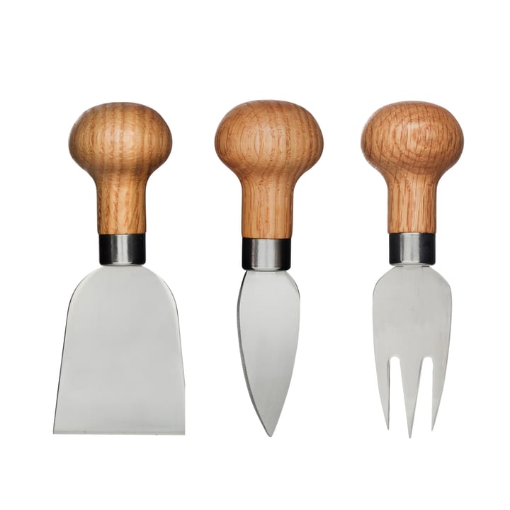 Nature cheese knife set 3 pieces - Oak - Sagaform
