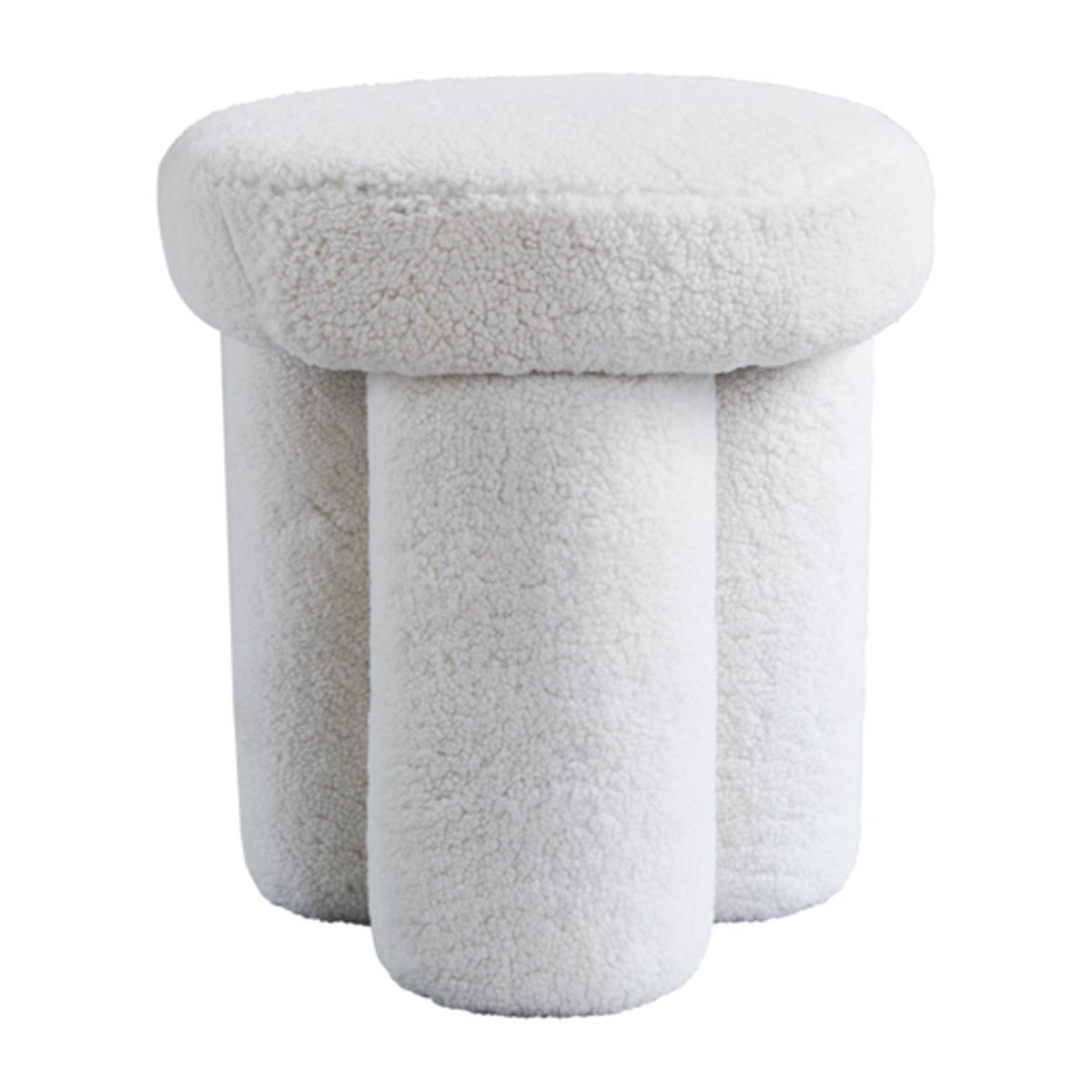 101 Copenhagen Big Foot stool sheep skin Off-white