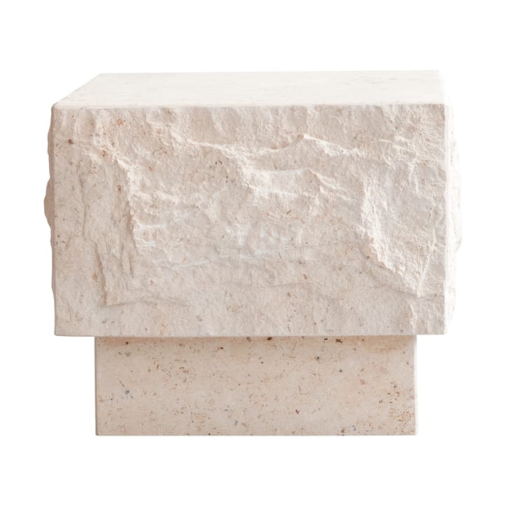 Temple side table low 42x40 cm - Limestone - 101 Copenhagen