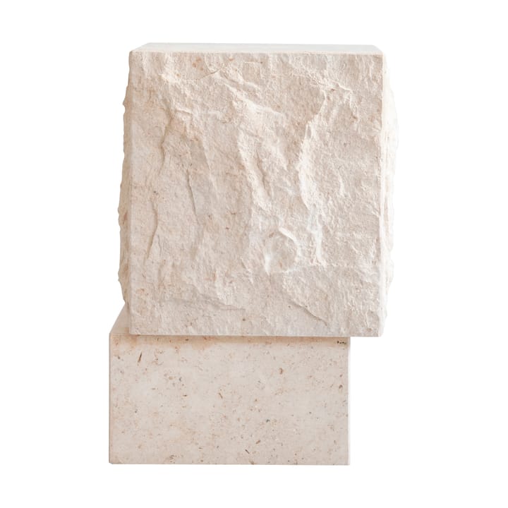 Temple side table tall 50x33 cm - Limestone - 101 Copenhagen