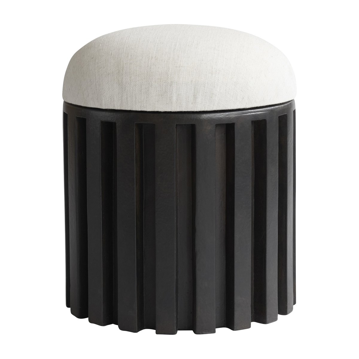 101 Copenhagen Tribu stool linen Coffee-white chalk