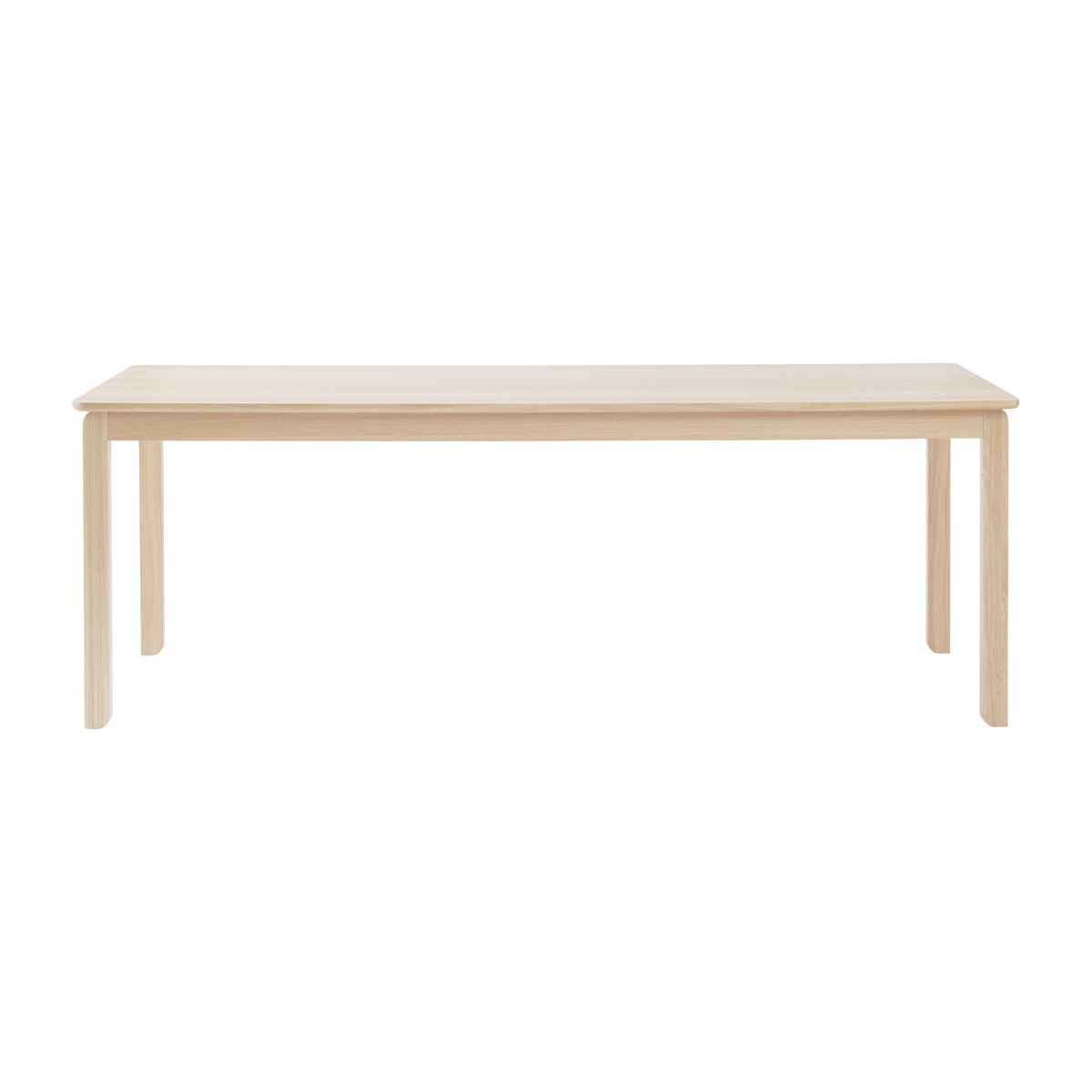 1898 Alfred dining table 90x220 cm White pigmented oak