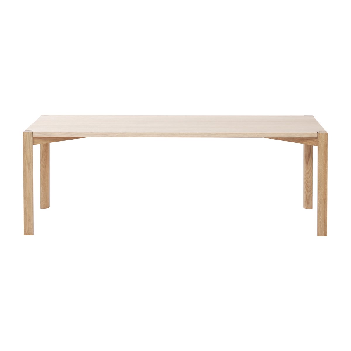 1898 Anton coffee table 50x125 cm White pigmented oak