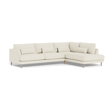 Bredhult modul sofa A1 White oiled Oak leg - Jump off-white - 1898