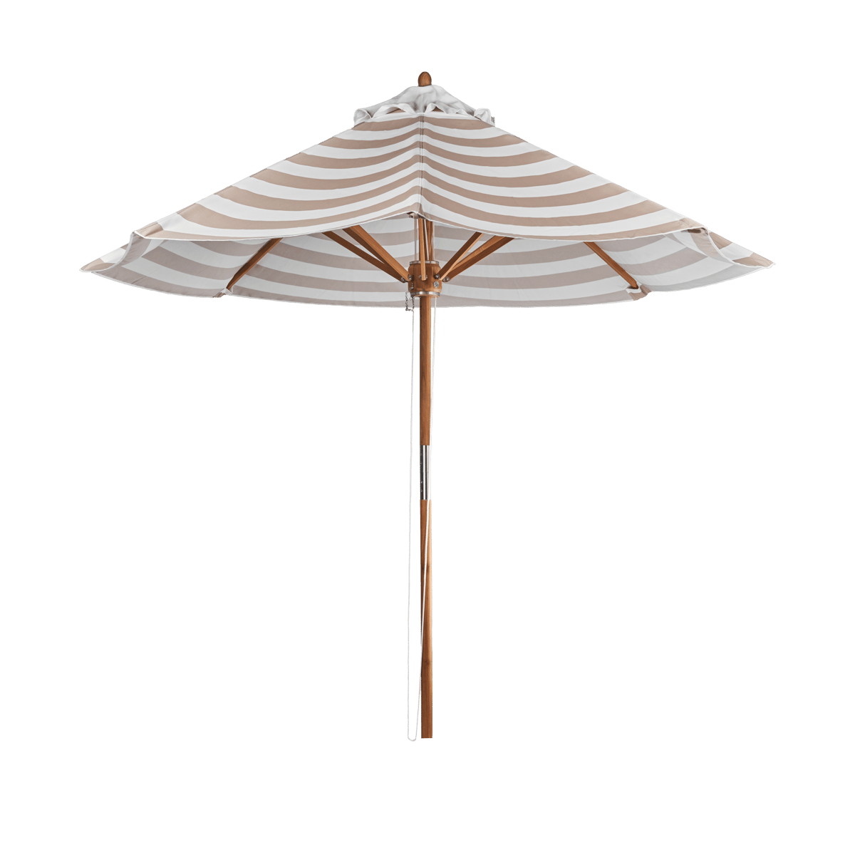 1898 Hisshult parasol Ø270 cm Beige stripe-teak