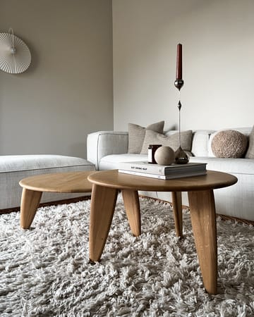 Lyckeby coffee table Ø60x37.5 cm - Natural lacquered oak - 1898