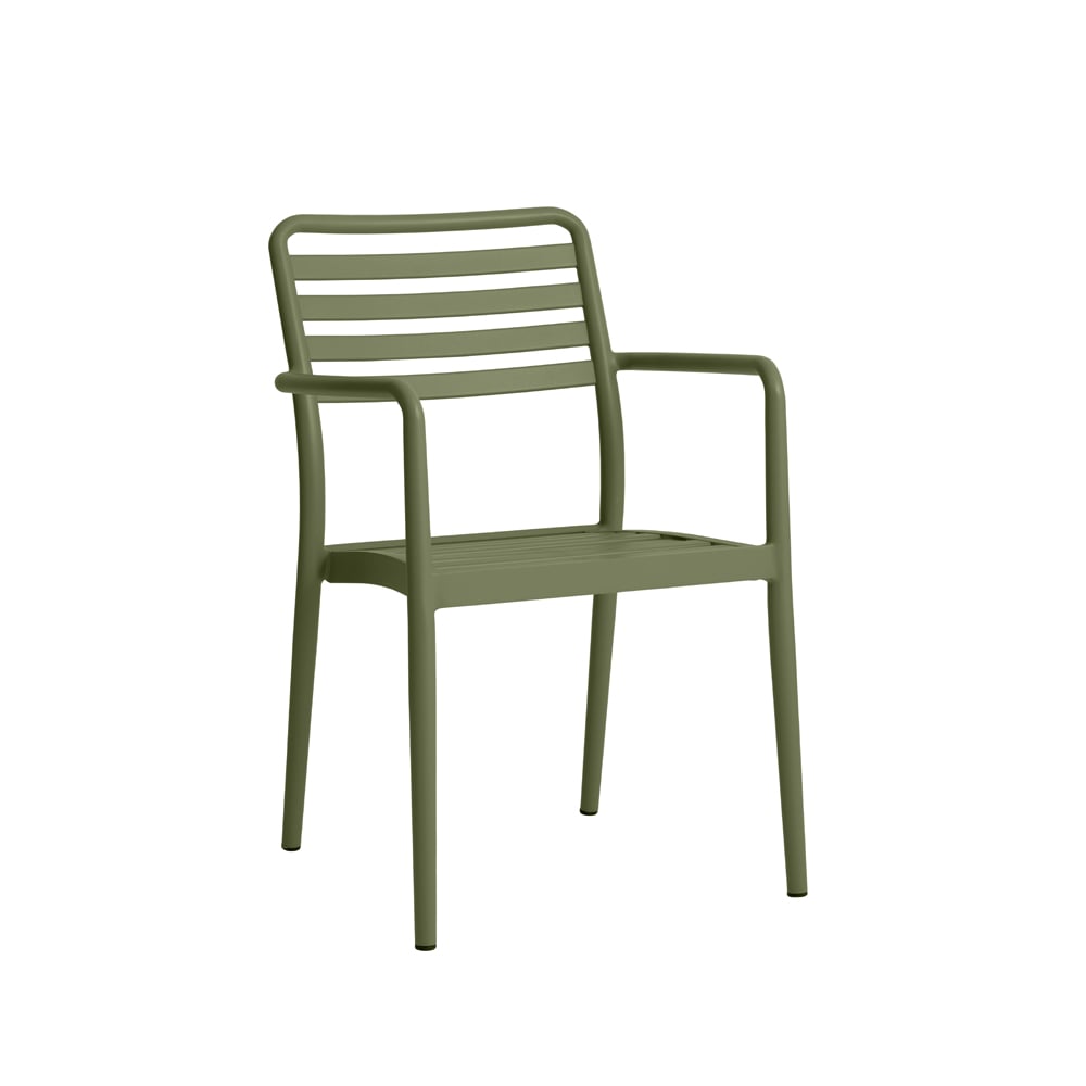 1898 Messina chair Moss green aluminium