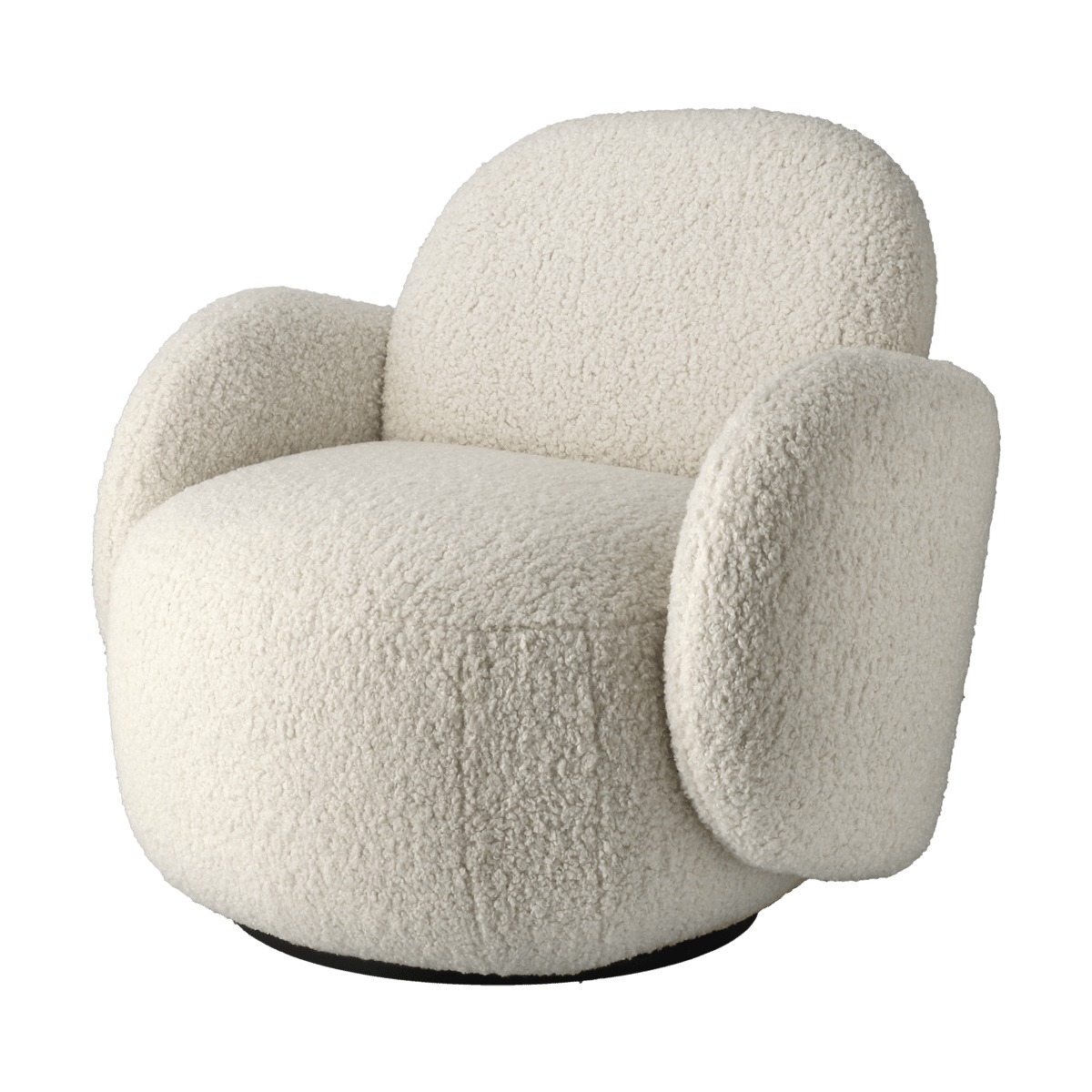 1898 Mo armchair with swivel function Glore white