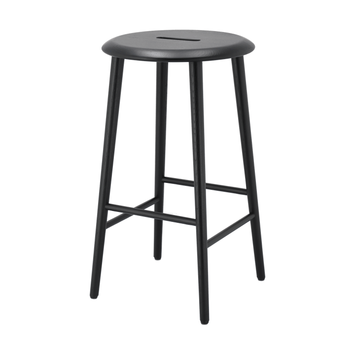 Norrabo barstool 65 cm - Black lacquered oak - 1898