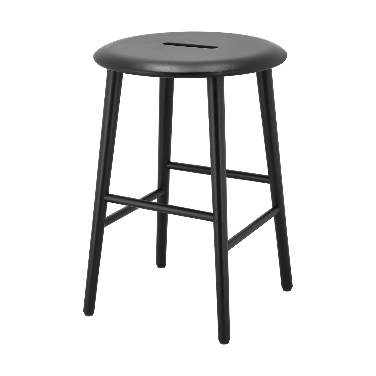 1898 Norrabo stool 53 cm Black lacquered oak