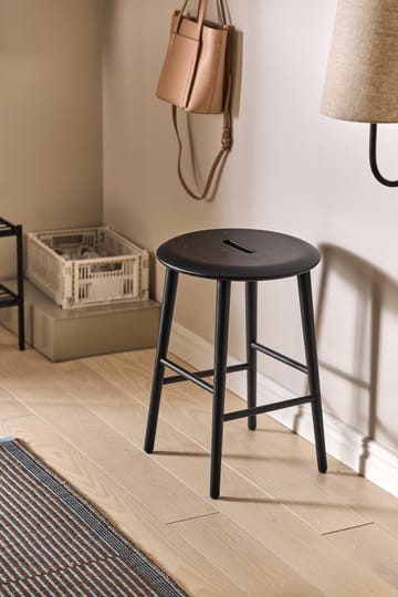 Norrabo stool 53 cm - Black lacquered oak - 1898