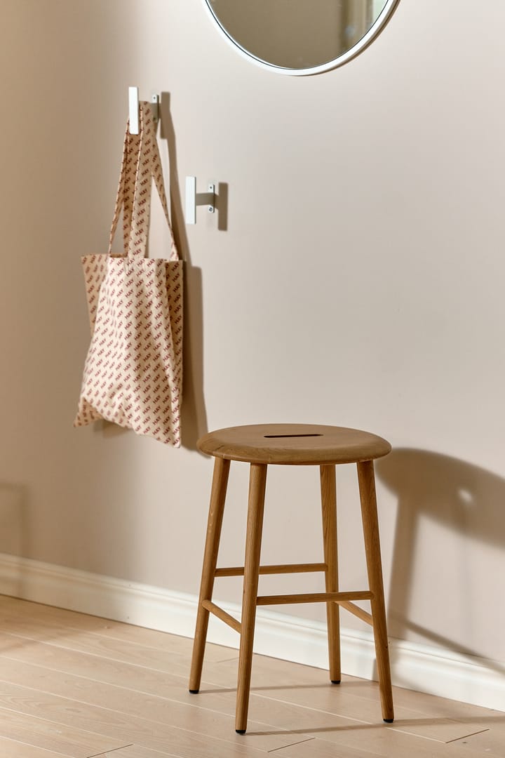 Norrabo stool 53 cm, Natural lacquered oak 1898