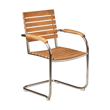 Rörvik dining chair - Teak-stainless steel - 1898