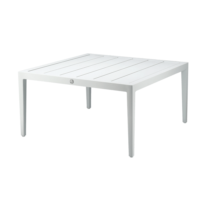 Santander coffee table 78x78x40 cm, White aluminium 1898