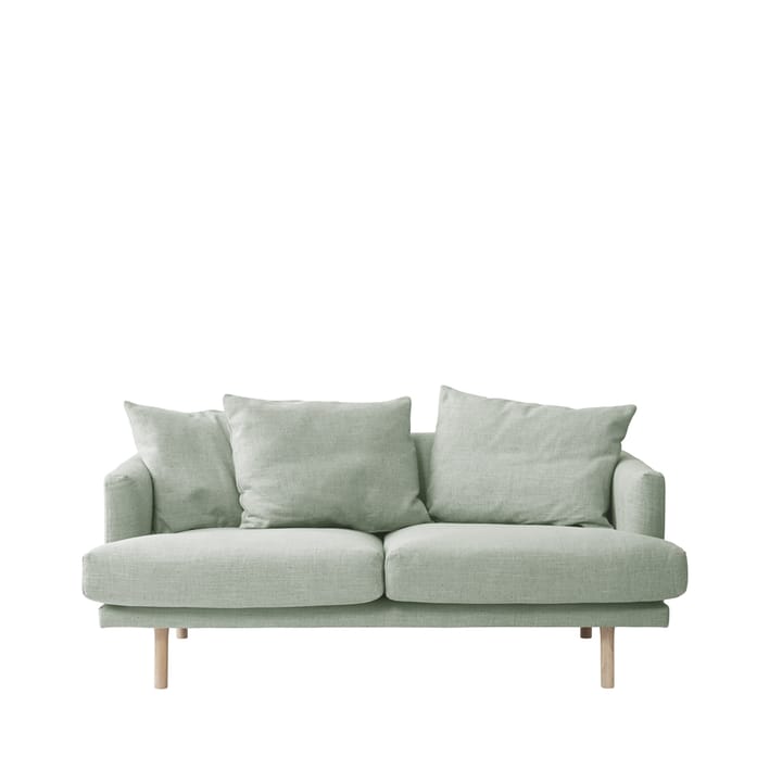 Sjövik 2.5 seat sofa - Bern 0345 green. White oiled oak legs - 1898