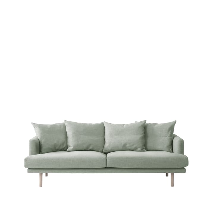 Sjövik 3 seat sofa - Bern 0345 green-White oiled oak legs - 1898