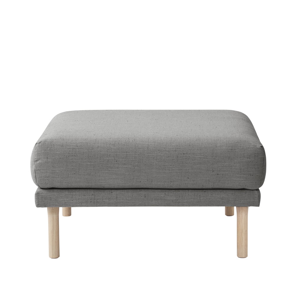 1898 Sjövik footstool Tyg Bern 0349, white-oiled oak legs