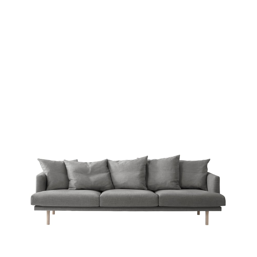 1898 Sjövik sofa 3.5-seat Bern 0349 dark grey-White oiled oak legs