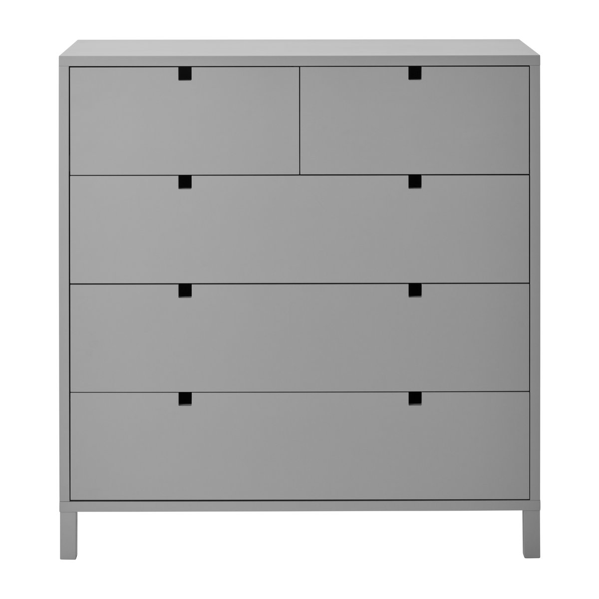 1898 Square dresser 2+3 drawers Grey