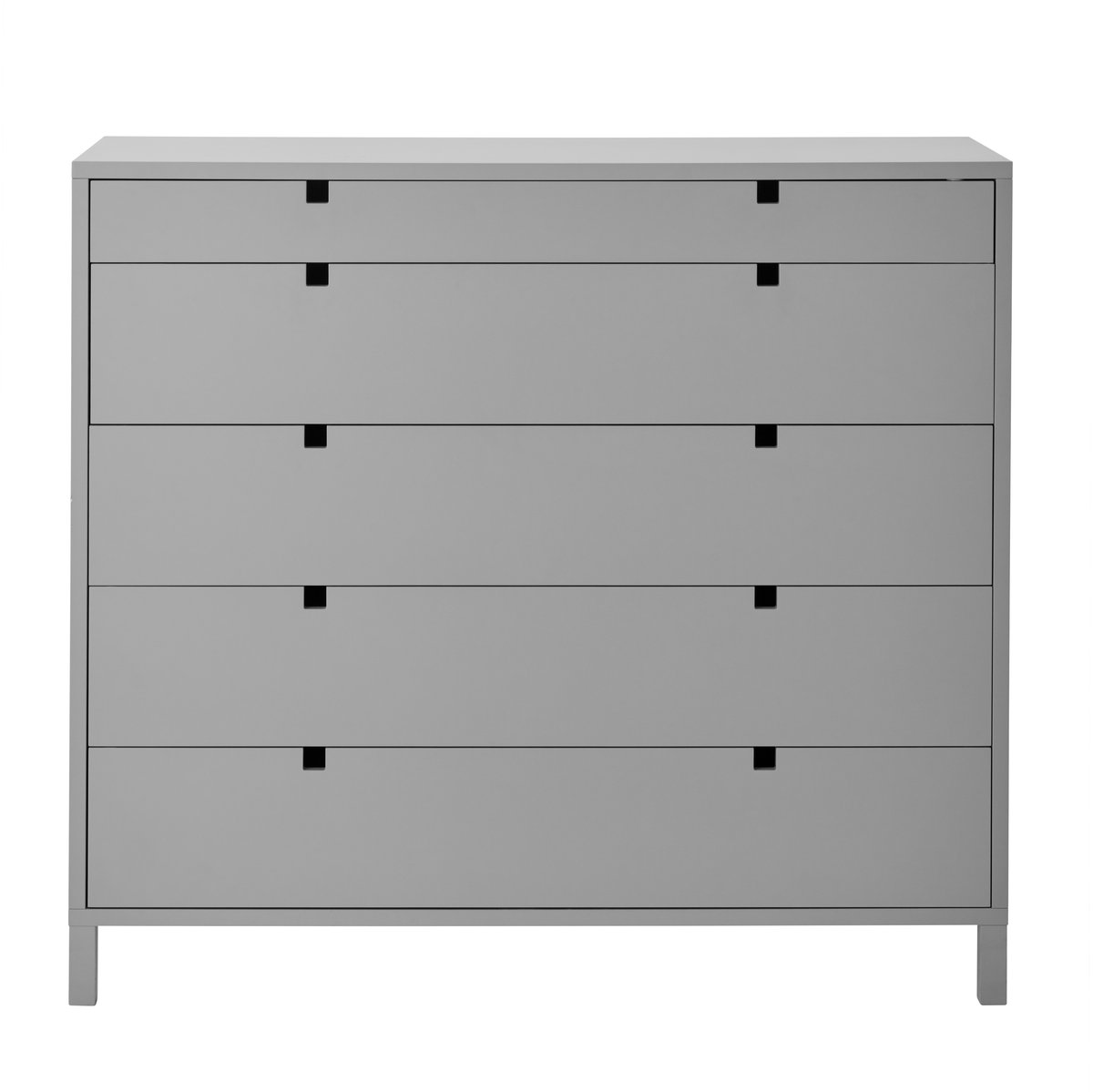 1898 Square dresser 5 drawers Grey