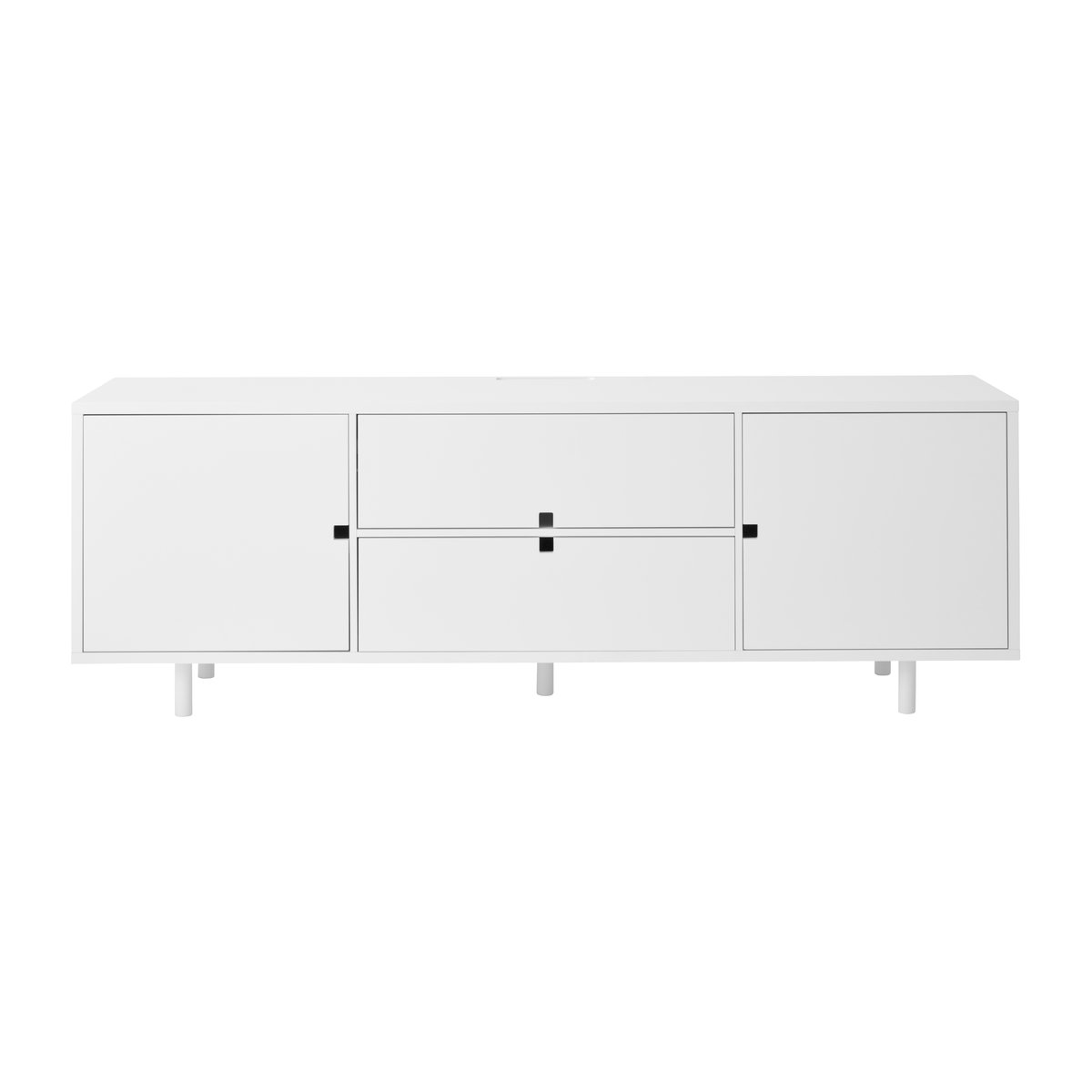 1898 Square media bench White