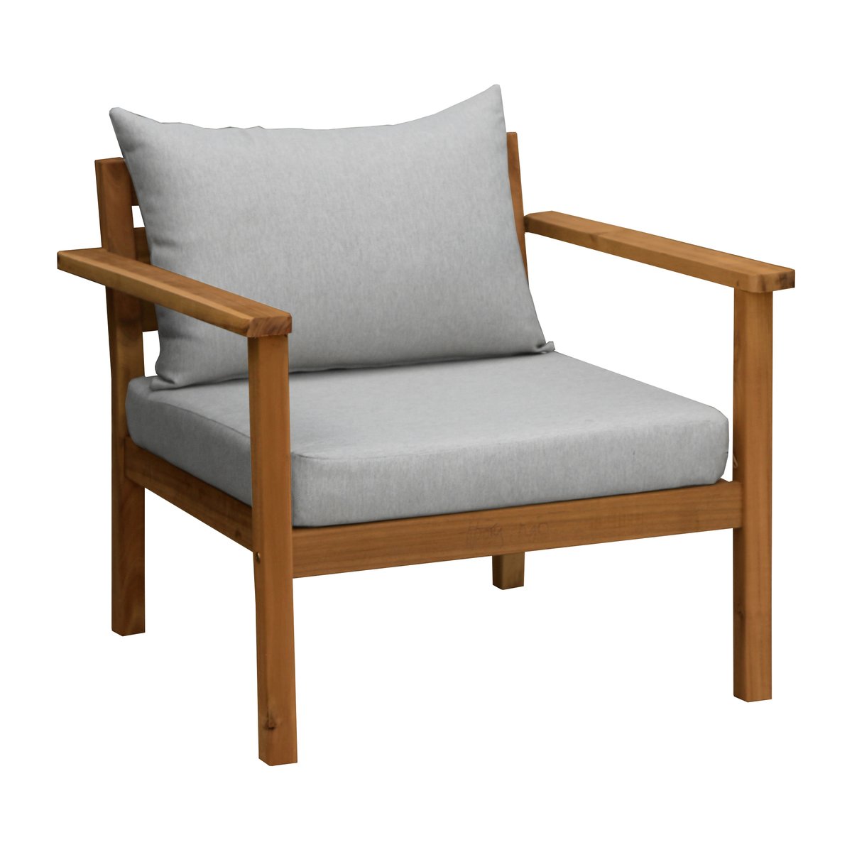 1898 Stockaryd lounge armchair teak/light grey