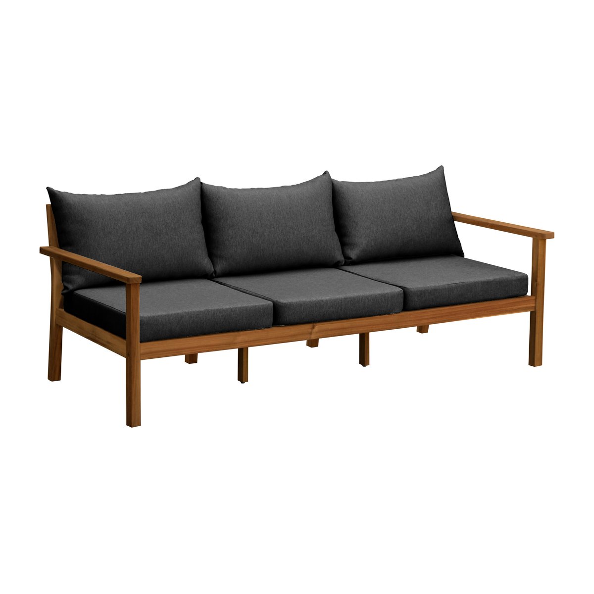 1898 Stockaryd sofa 3-seater teak/dark grey