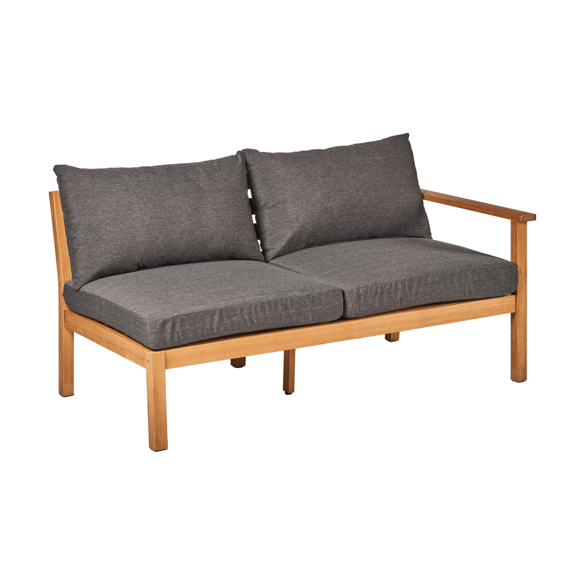 1898 Stockaryd sofa module 2-seater left teak/dark grey