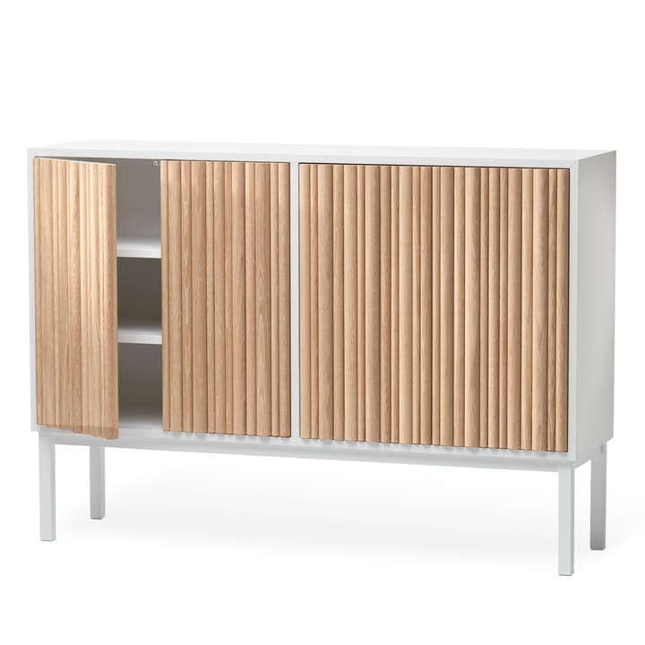 Collect 2013 low cupboard, White oiled oak-white A2