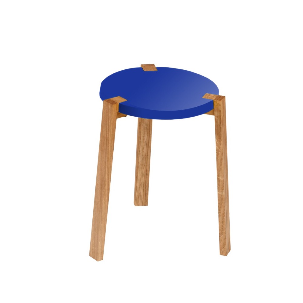 A2 Happy Pall Blue, oak legs