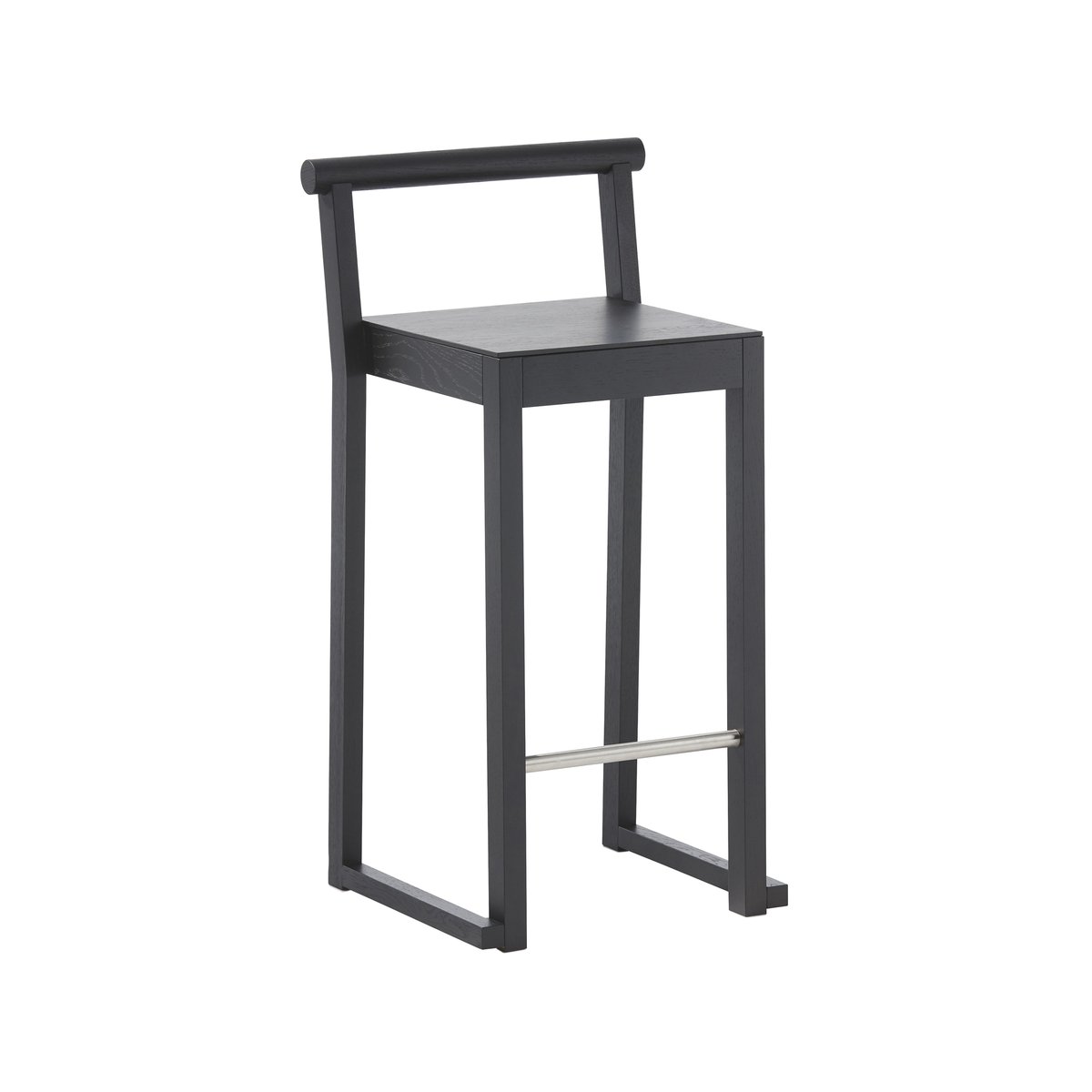 A2 Party barstool 66 cm Black oiled oak