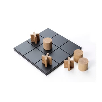 Play game - Black-game pieces in white-oiled oak - A2