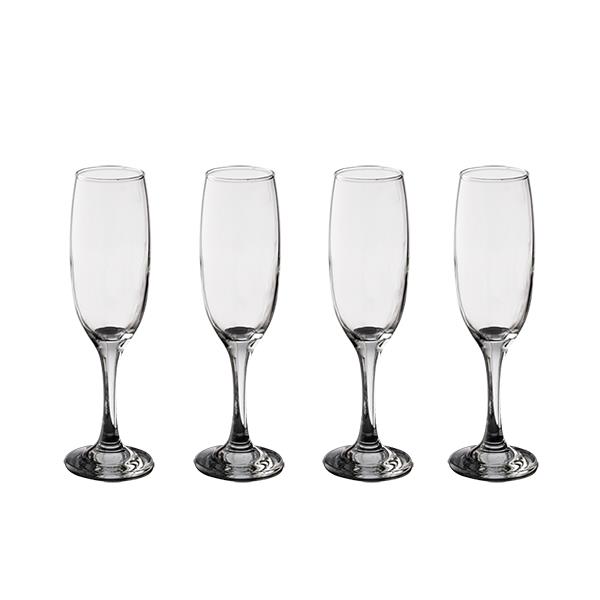 Aida Café Champagne glasses 4-pack 22 cl | Scandinavian Design | Champagne glasses | Transparent