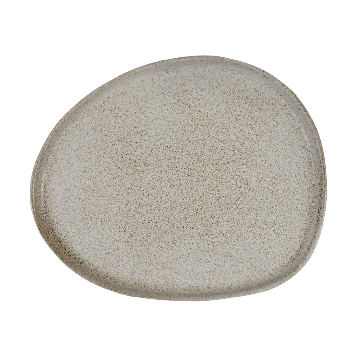 Raw Organic lunch plate 24x21 cm, Sandy beige Aida