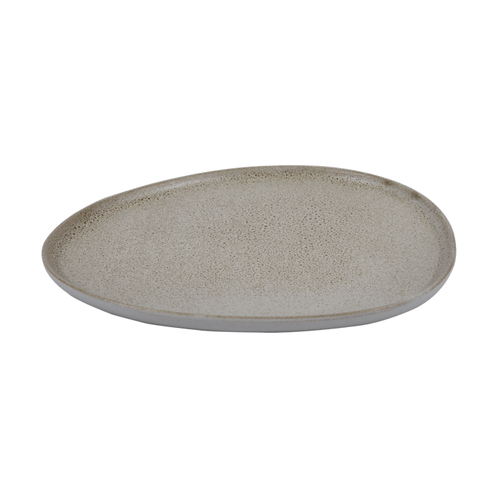 Raw Organic plate 29x25 cm, Sandy beige Aida