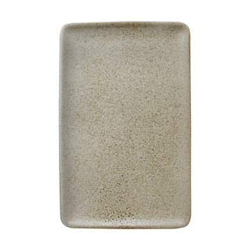 Raw plate 23.5x15 cm - Sandy beige - Aida