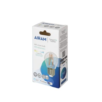 Airam Smart Home Filament LED globe light source - Clear e27, 5w - Airam