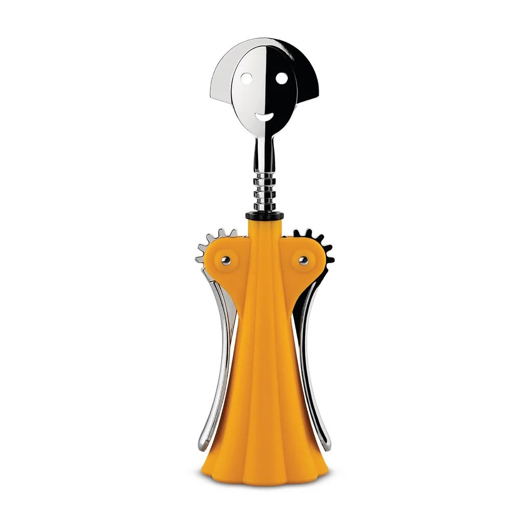 Alessi Anna G. corkscrew Yellow | Scandinavian Design | Silver-coloured