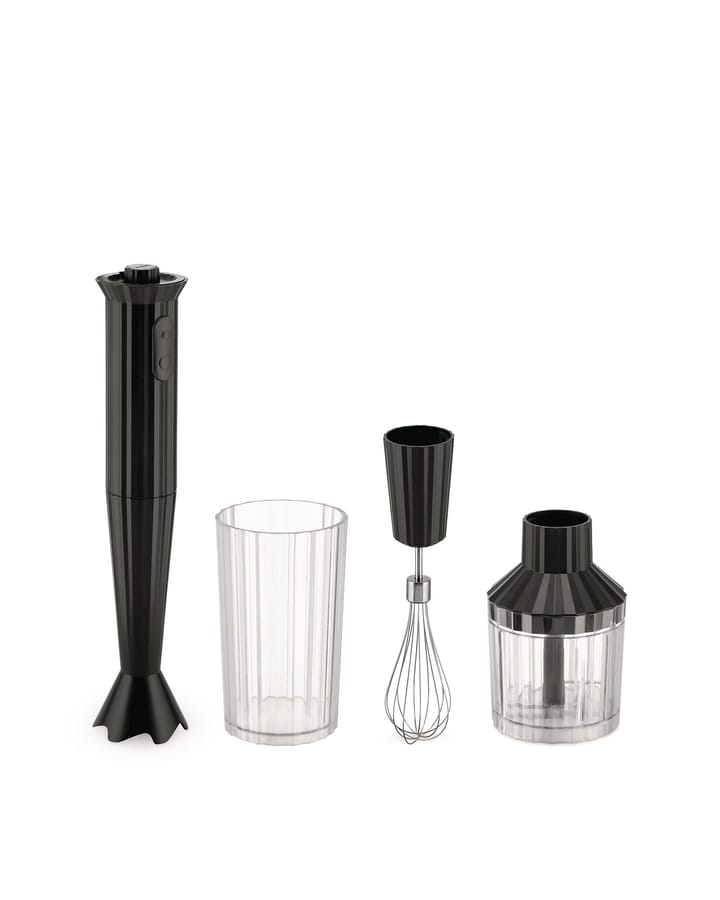 Plissé Hand blender set - Black - Alessi