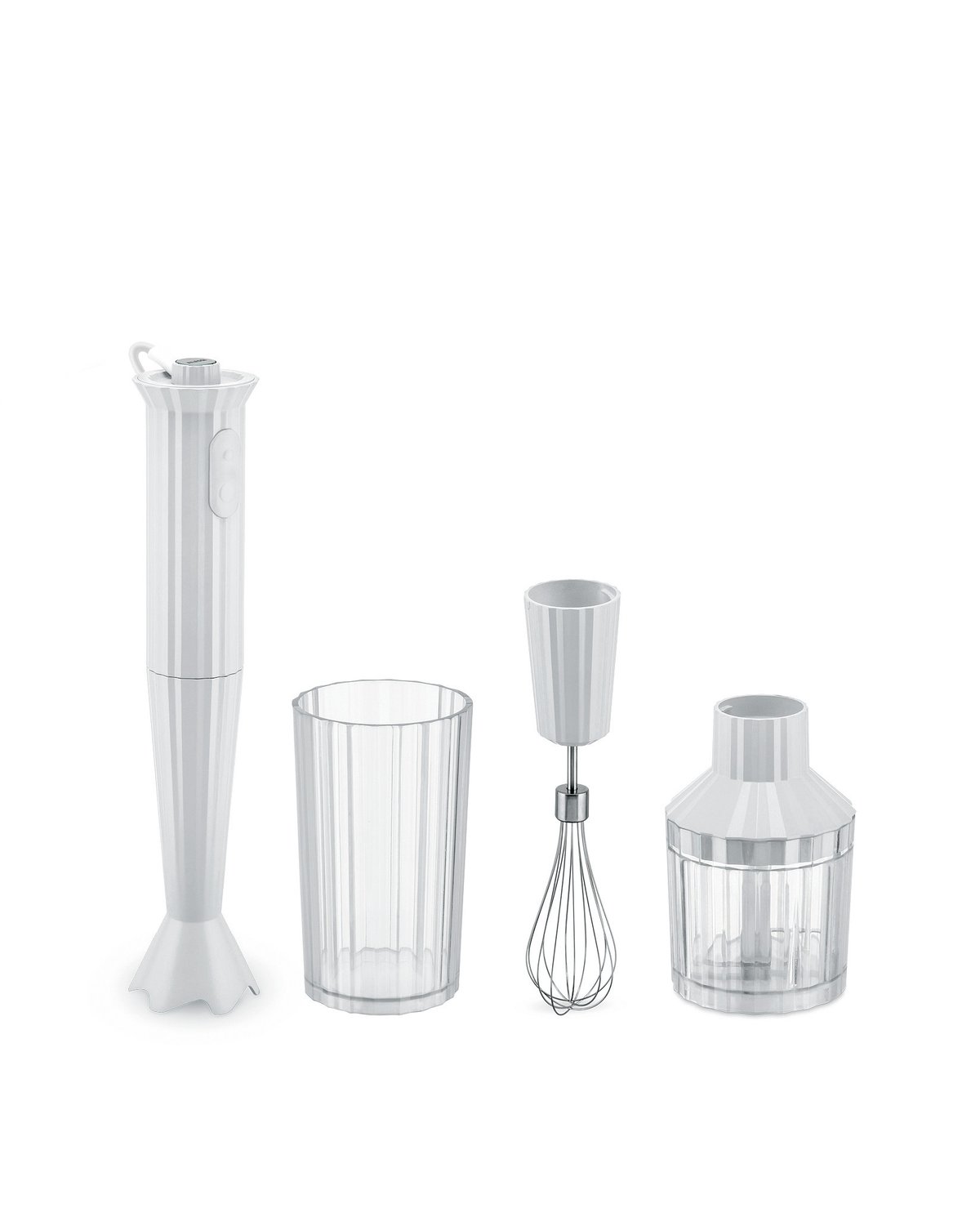 Alessi Plissé Hand blender set White