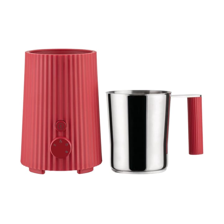 Plissé Milk Frother 35 cl, Red Alessi