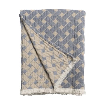 Basket blanket 170x120 cm - Blue-beige - Almedahls