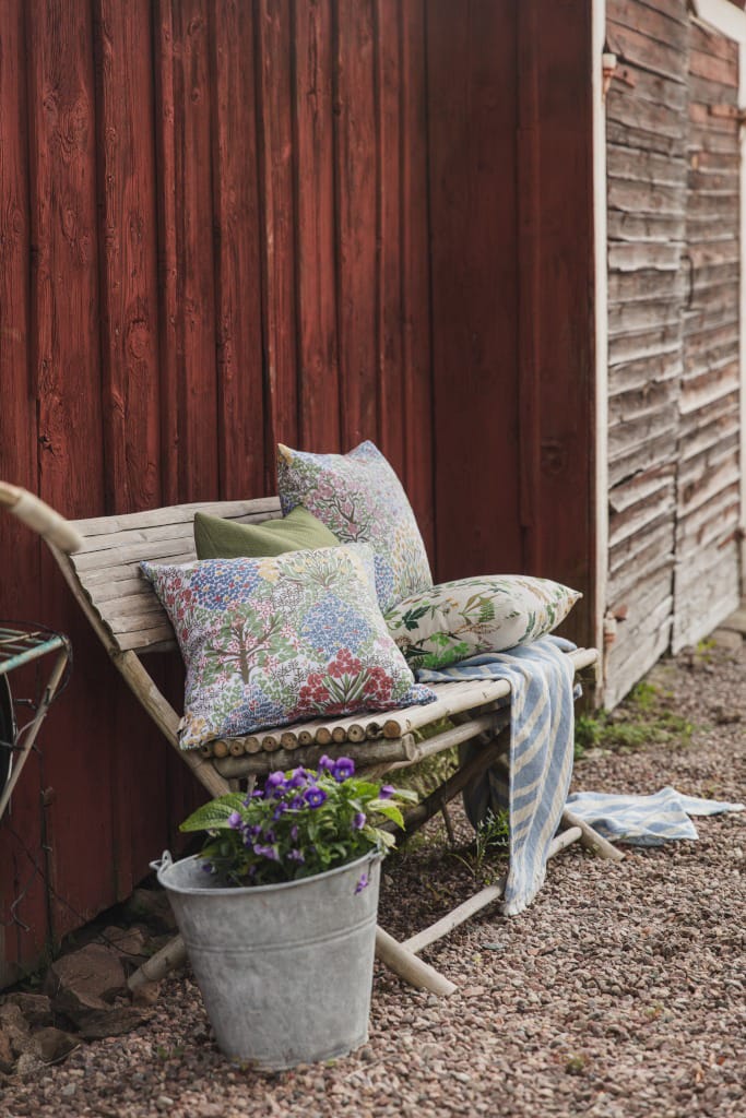 Botanic Garden cushion cover 47x47 cm, Multi-blue Almedahls