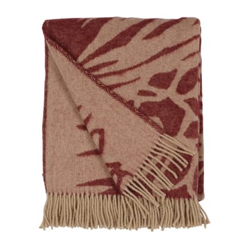 Kotteri throw 130x170 cm - Wine red-beige - Almedahls