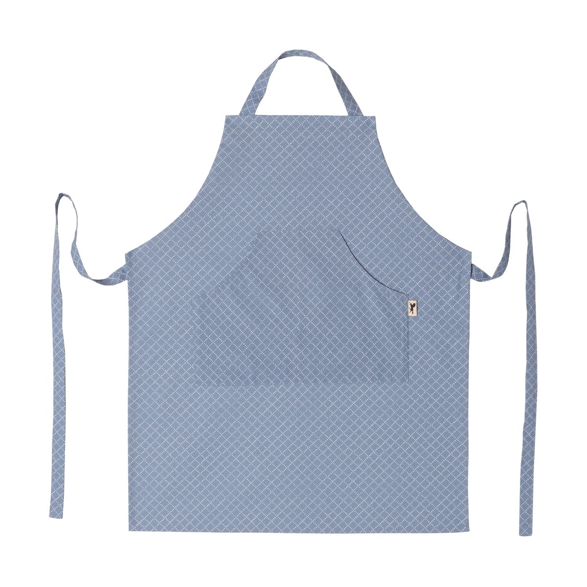 Almedahls Polka dot apron Blue