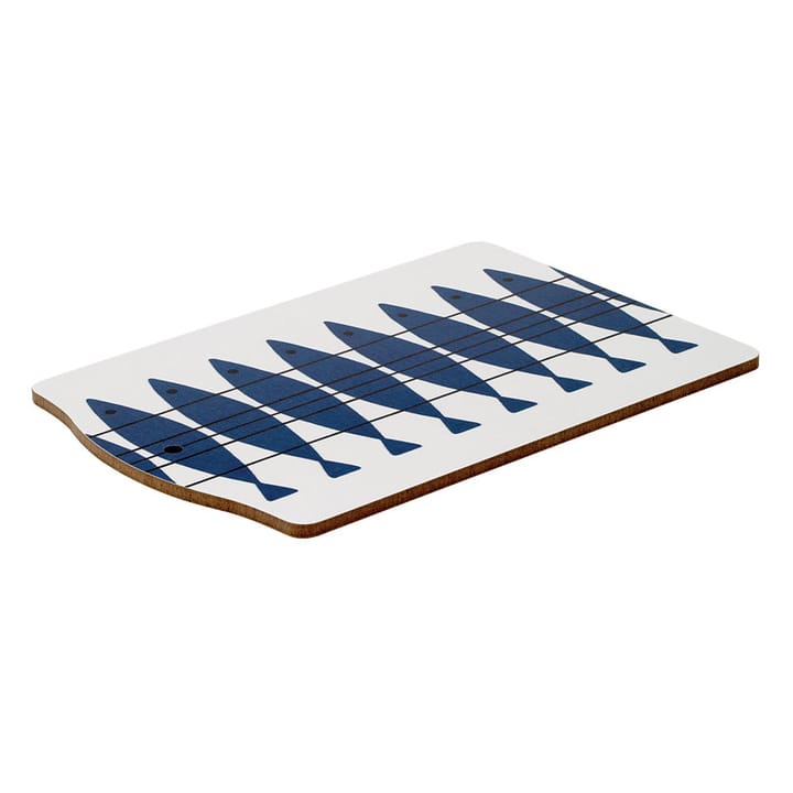 Sill serving board - white-blue - Almedahls