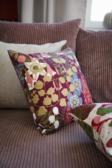 Skogen cushion cover 47x47 cm - Wine red - Almedahls