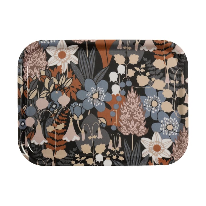 Skogen tray 20x27 cm - Blue-brown - Almedahls