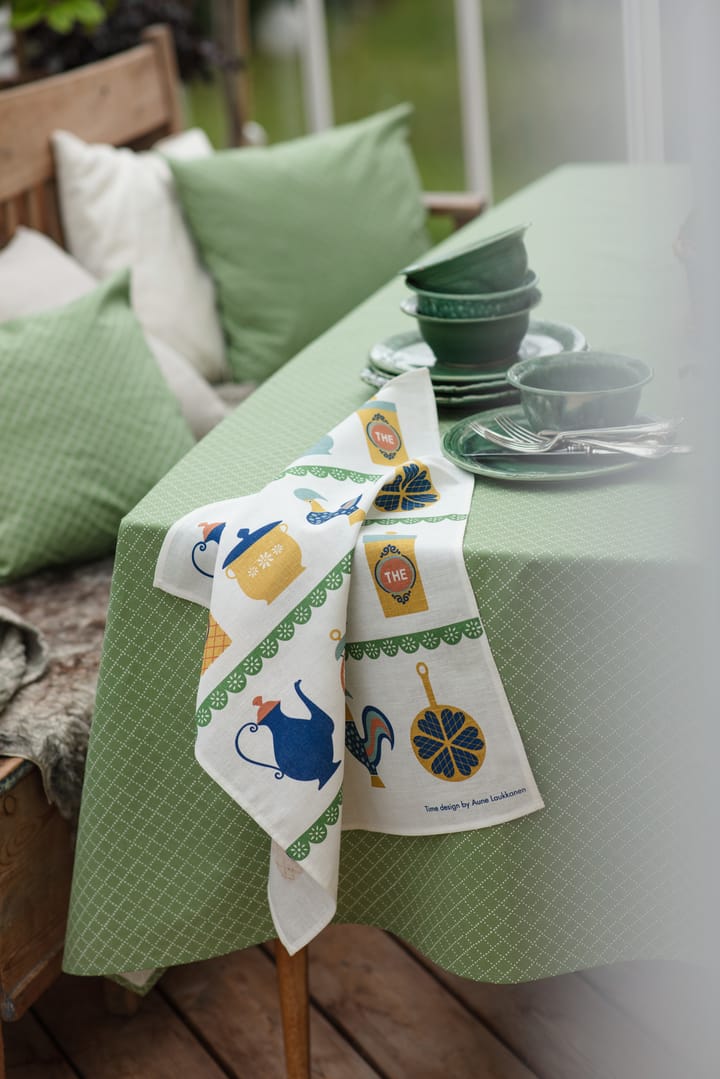 Time kitchen towel 47x70 cm, Blue-yellow Almedahls