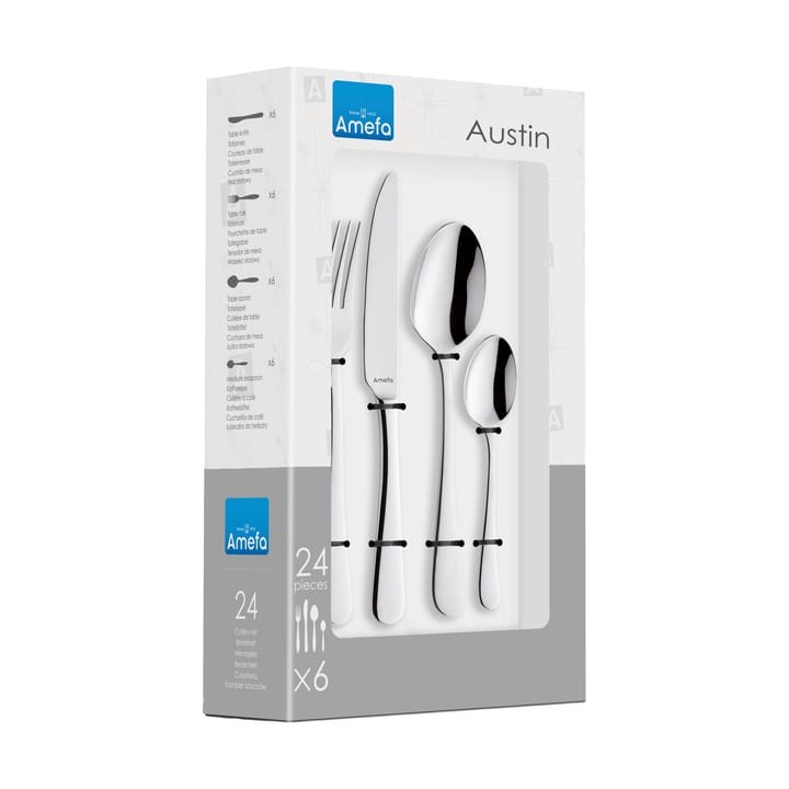 Austin cutlery set 24 pieces - Stainless steel - Amefa